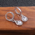 Simple Angel Tear Micro Pave Full Zircon Water Drop Huggie Earrings Fashion Jewelry view 4