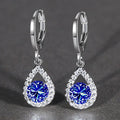 Simple Angel Tear Micro Pave Full Zircon Water Drop Huggie Earrings Fashion Jewelry view 6