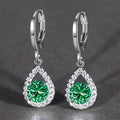 Simple Angel Tear Micro Pave Full Zircon Water Drop Huggie Earrings Fashion Jewelry view 7