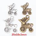 Zinc Alloy Baby Carriage Charm Pendant for DIY Necklace Bracelet Jewelry Making view 1