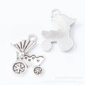Zinc Alloy Baby Carriage Charm Pendant for DIY Necklace Bracelet Jewelry Making view 5