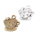 Zinc Alloy Cup Charm Pendant for DIY Necklace Bracelet Jewelry Making view 2