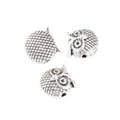 Vintage Zinc Alloy Owl Small Hole Beads For DIY Bracelets Necklaces And Jewelry Making view 3