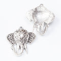 Zinc Alloy Elephant Head Charm Pendant for DIY Necklace Bracelet Jewelry Making view 3