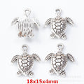 Antique Silver Zinc Alloy Turtle Charm Pendant No.466155 for DIY Necklace Bracelet Jewelry Making view 1
