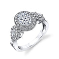 Elegant Hollow Zircon Engagement Ring For Women, Platinum Plated Wedding Jewelry Accessories view 1