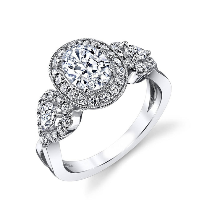 Elegant Hollow Zircon Engagement Ring For Women, Platinum Plated Wedding Jewelry Accessories