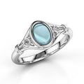 European Style Simple Turquoise Ring For Women, Minimalist Statement Fashion Jewelry view 1
