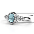 European Style Simple Turquoise Ring For Women, Minimalist Statement Fashion Jewelry view 5