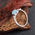 European Style Simple Turquoise Ring For Women, Minimalist Statement Fashion Jewelry view 3
