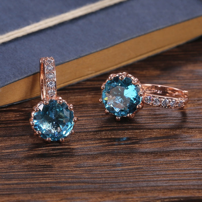 Korean Simple Zircon Earrings For Women Versatile Fashion Ear Cuff Jewelry 11 Colors