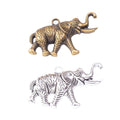 Zinc Alloy Elephant Charm Pendant for DIY Necklace Bracelet Jewelry Making view 4
