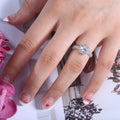 Hot Selling Zircon Engagement Ring For Women, Couple Wedding Ring Fashion Jewelry view 2