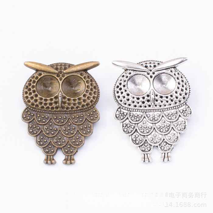 Zinc Alloy Owl Charm Pendant No.584247 for DIY Necklace Bracelet Jewelry Making