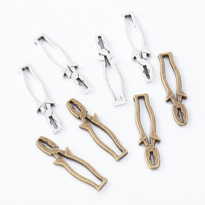 DIY Jewelry Accessories Vintage Zinc Alloy Pliers Charm Pendant For Necklace Bracelet Making