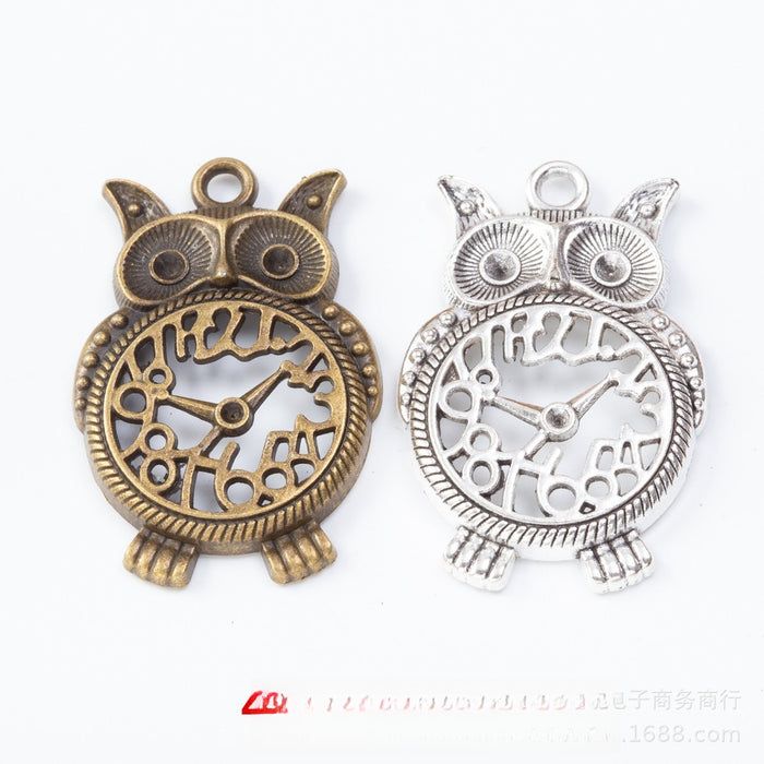 Zinc Alloy Owl Charm Pendant No.590084 for DIY Necklace Bracelet Jewelry Making