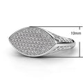 Creative Hollow Full Zircon Micro Pave Women's Ring, European Party Cocktail Jewelry view 5
