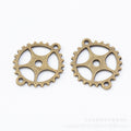 Zinc Alloy Gears Charm Pendant for DIY Necklace Bracelet Jewelry Making view 3