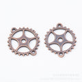 Zinc Alloy Gears Charm Pendant for DIY Necklace Bracelet Jewelry Making view 4