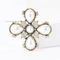 Alloy Baroque Pearl Brooch Pin For Womens Fashion Apparel view 2