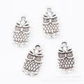 Zinc Alloy Owl Charm Pendant No.813489 for DIY Necklace Bracelet Jewelry Making view 2