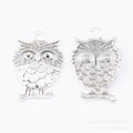 Zinc Alloy Owl Charm Pendant No.153428 for DIY Necklace Bracelet Jewelry Making view 2