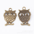 Zinc Alloy Owl Charm Pendant No.153428 for DIY Necklace Bracelet Jewelry Making view 3