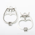 Zinc Alloy Owl Charm Pendant for DIY Necklace Bracelet Jewelry Making view 2