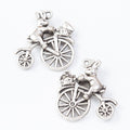 Zinc Alloy Rabbit Bicycle Charm Pendant for DIY Necklace Bracelet Jewelry Making view 3