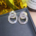 Korean Style Sweet Girl Round Circle Drop Earrings For Women, Fashion Jewelry Accessories view 2