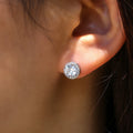 Classic Round Colorful Zircon Stud Earrings For Women, Versatile Fashion Accessories view 6