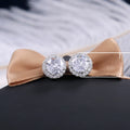 Classic Round Colorful Zircon Stud Earrings For Women, Versatile Fashion Accessories view 5