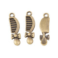 Zinc Alloy Comb Charm Pendant No.547871 for DIY Necklace Bracelet Jewelry Making view 3