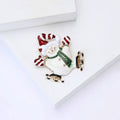 Enamel Alloy Snowman Brooch Pin Cute Cartoon Clothing Accessory view 4