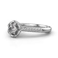 Elegant European And American Women's Wedding Ring With Fashion Floral Shape Jewelry view 6