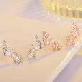 Fresh Campus Style Butterfly Stud Earrings For Women Fashion Trend Ear Jewelry view 3