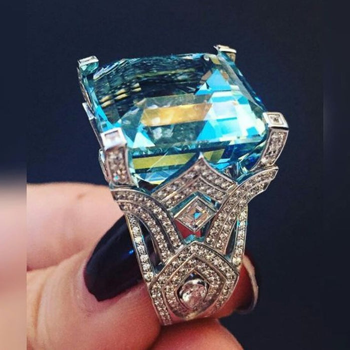 Fashion Ethnic Style Exaggerated Acrylic Ring For Holiday Party Jewelry Accessories