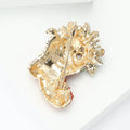 Alloy Enamel Rhinestone Santa Shoe Brooch For Holiday Gifts view 4