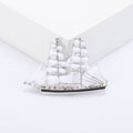 Alloy Sailboat Brooch Pin For Simple Fashion Clothing Accessories view 4