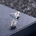 Korean Creative Geometric Line Zircon Stud Earrings For Women Trendy Fashion Accessories view 2