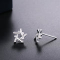 Korean Creative Geometric Line Zircon Stud Earrings For Women Trendy Fashion Accessories view 3