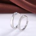 Simple Wave Interwoven Love Couple Ring For Students Trendy Men Women Fashion Jewelry Accessories view 4