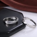 Simple Wave Interwoven Love Couple Ring For Students Trendy Men Women Fashion Jewelry Accessories view 3