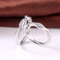 Romantic Only Love You Couple Open Ring With Entwined Love Design Fashion Jewelry Accessories view 4