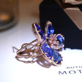 Luxury Gold Plated Oversized Flower Ring For Women, French Style Statement Party Jewelry view 2