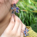 Luxury Gold Plated Oversized Flower Ring For Women, French Style Statement Party Jewelry view 4