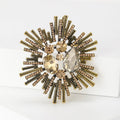 Electroplated Alloy Vintage Brooch Pin For Clothing Accessories view 4