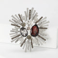 Electroplated Alloy Vintage Brooch Pin For Clothing Accessories view 5