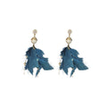 Feather Tassel Drop Earrings With Silver Pins, Geometric Vintage Long Statement OL Style view 5
