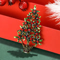 Alloy Enamel Christmas Tree Brooch Pin For Festive Apparel view 3